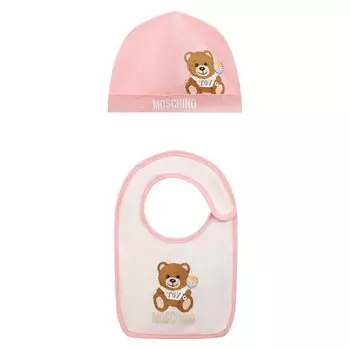 Комплект из шапки и нагрудника Moschino