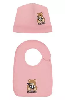 Комплект из шапки и нагрудника Moschino