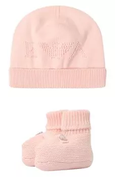 Комплект из шапки и пинеток Emporio Armani