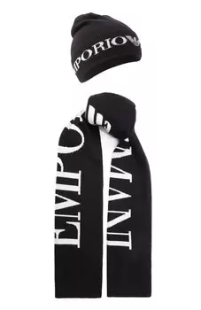 Комплект из шапки и шарфа Emporio Armani
