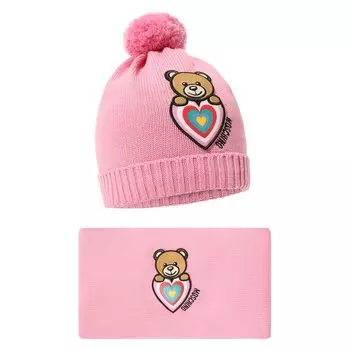 Комплект из шапки и шарфа Moschino