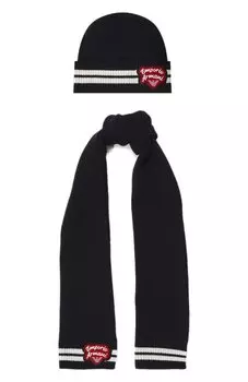 Комплект из шарфа и шапки Emporio Armani