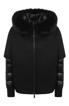 Комплект из шерстяной накидки и пуховика Moorer