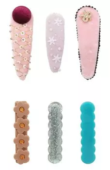 Комплект из шести заколок Pink.Olivka