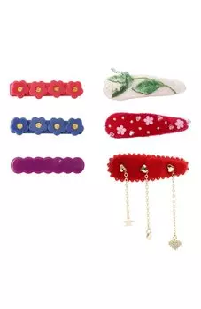 Комплект из шести заколок Pink.Olivka