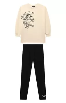 Комплект из свитшота и брюк Emporio Armani