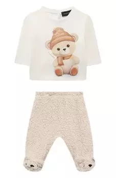 Комплект из свитшота и ползунков Monnalisa