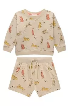 Комплект из свитшота и шорт babybu