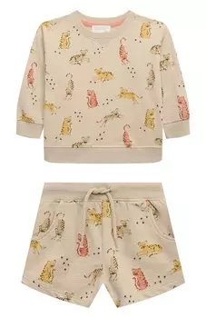 Комплект из свитшота и шорт babybu