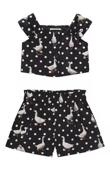 Комплект из топа и шорт Moschino