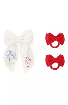 Комплект из трех бантов School Pink.Olivka