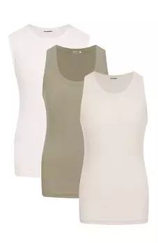 Комплект из трех хлопковых маек Jil Sander