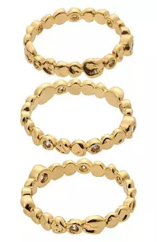 Комплект из трех колец Luv Aj