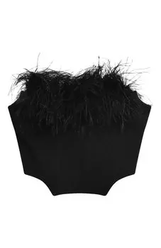 Корсет с отделкой перьями ALine