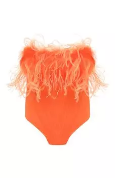 Корсет с отделкой перьями Giuseppe di Morabito