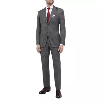 Костюм из кашемира и шелка Kiton