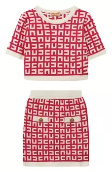 Костюм из пуловера и юбки Elisabetta Franchi La Mia Bambina