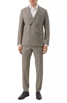 Костюм из шерсти и хлопка BOSS