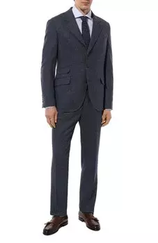 Костюм из шерсти и шелка Brunello Cucinelli