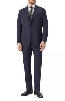 Костюм из шерсти и шелка Zilli