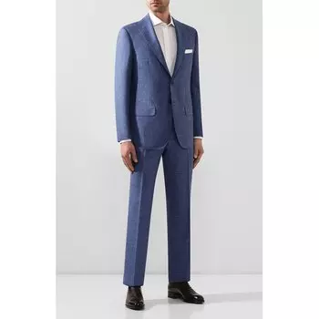 Костюм из смеси кашемира и шелка Kiton