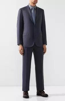 Костюм из смеси шерсти и шелка Brioni
