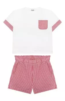 Костюм из топа и шорт Il Gufo