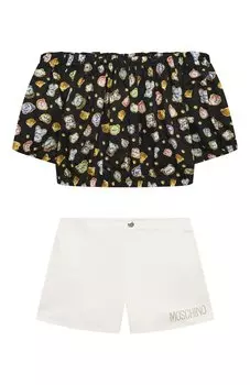 Костюм из топа и шорт Moschino