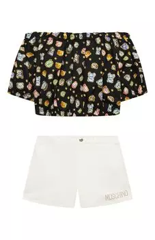 Костюм из топа и шорт Moschino
