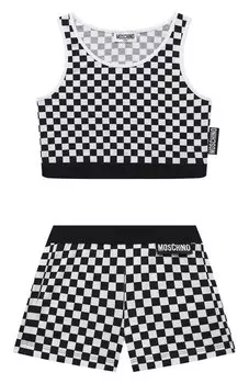 Костюм из топа и шорт Moschino