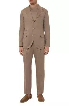 Костюм изо льна и шерсти Brunello Cucinelli
