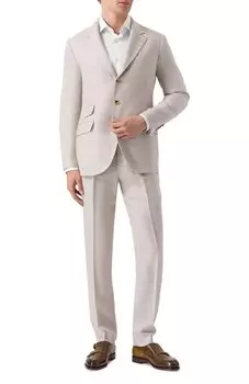 Костюм изо льна и шерсти Brunello Cucinelli