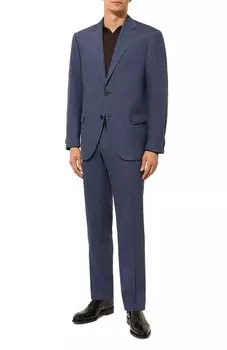 Костюм изо льна и шерсти Corneliani