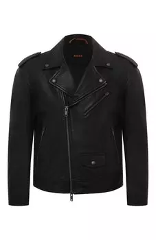 Кожаная куртка BOSS Orange