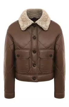 Кожаная куртка Brunello Cucinelli