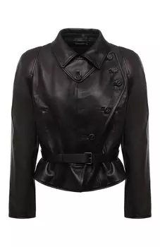 Кожаная куртка Giorgio Armani