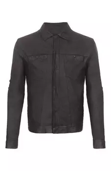 Кожаная куртка-рубашка Giorgio Brato