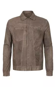 Кожаная куртка-рубашка Giorgio Brato