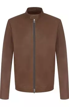 Кожаная куртка с воротником-стойкой Loro Piana