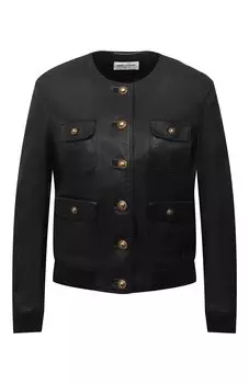 Кожаная куртка Saint Laurent
