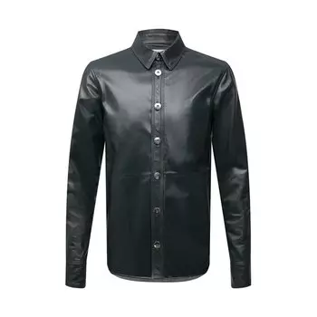Кожаная рубашка Bottega Veneta