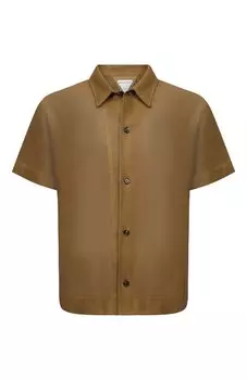 Кожаная рубашка Bottega Veneta
