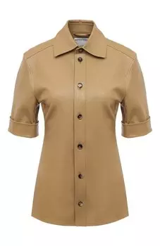 Кожаная рубашка Bottega Veneta
