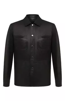 Кожаная рубашка Dolce & Gabbana