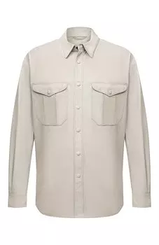 Кожаная рубашка Giorgio Armani
