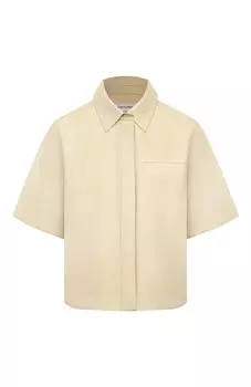 Кожаная рубашка Yves Salomon