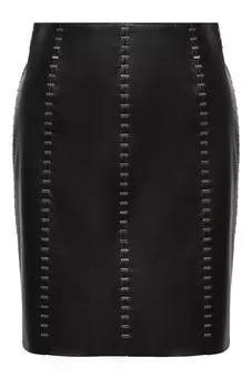 Кожаная юбка Alexander McQueen