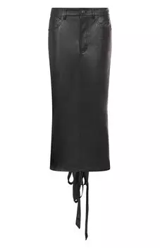 Кожаная юбка Balenciaga