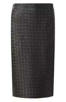 Кожаная юбка Bottega Veneta