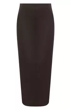 Кожаная юбка Brunello Cucinelli